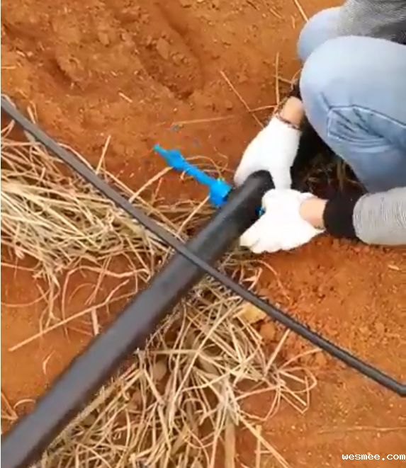 PE管与滴灌管安装